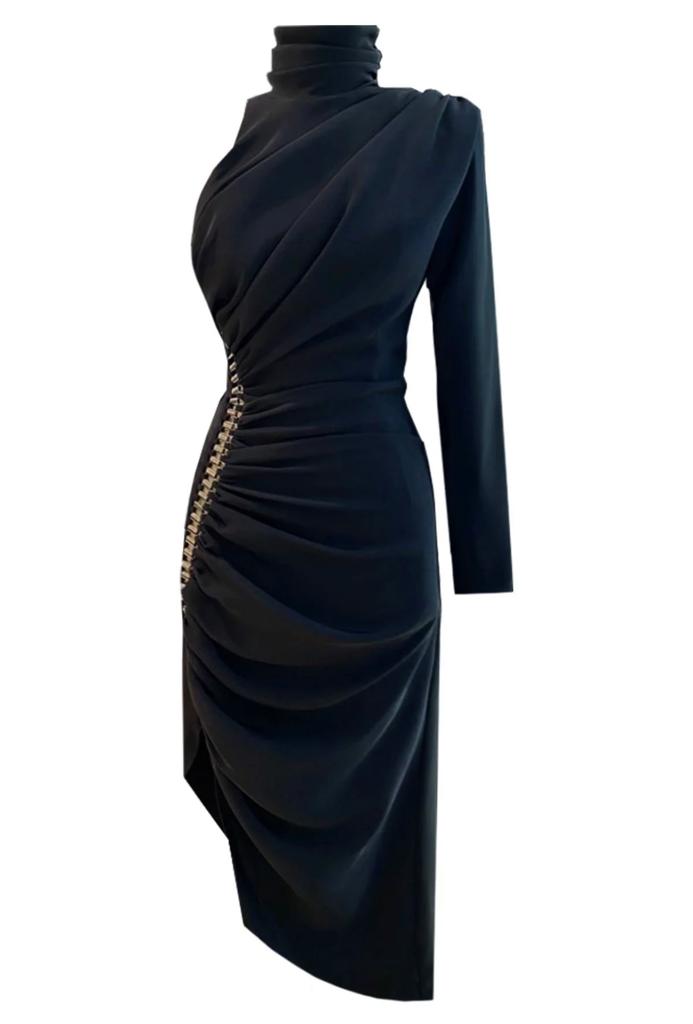 Dione Mini Dress (negro)
